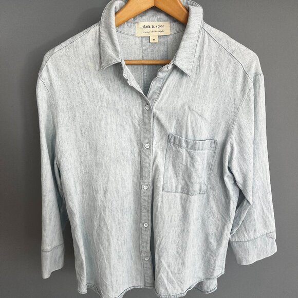 cloth and stone Denim Top - Picture 1 of 5